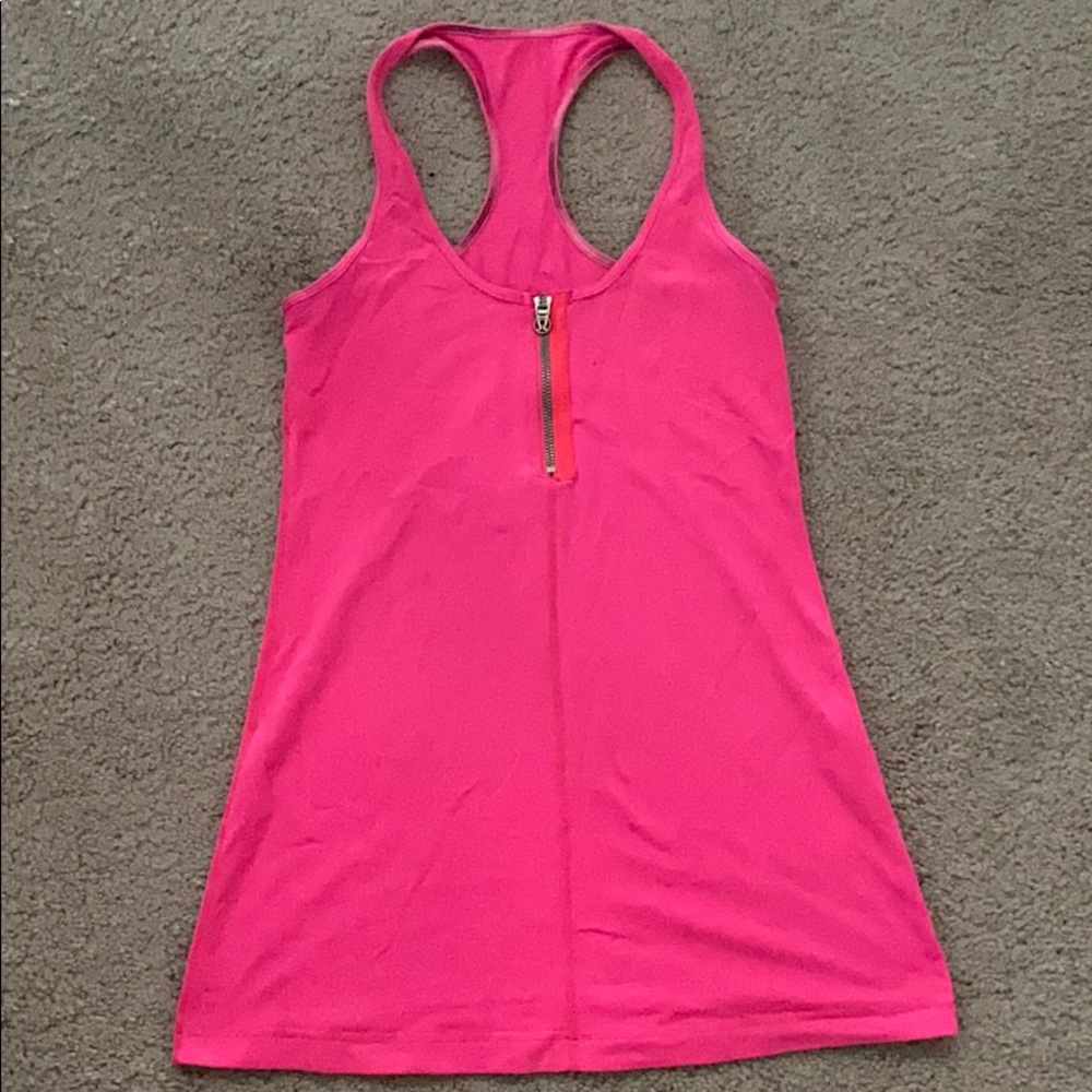 💥EUC LULULEMON ZIPPER FRONT RACERBACK TANK💥